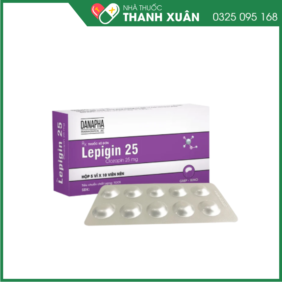 Lepigin 25 điều trị tâm thần phân liệt mãn tính nặng